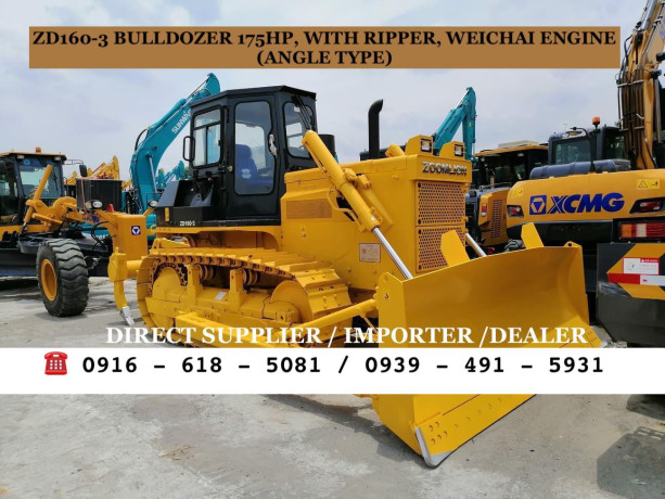 bulldozer-1775hp-with-ripper-zoomlion-zd160-3-straight-type-big-0