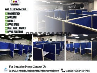 CUSTOMIZED MODULAR TABLE OFFICE PARTITION FURNITURES