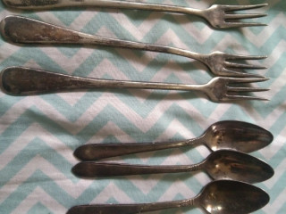 3pcs community plate teaspoon antique and fork